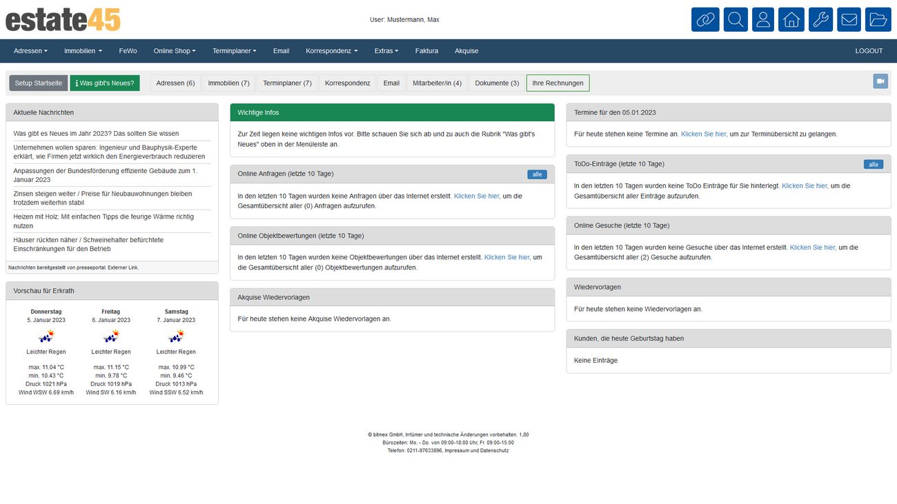 Dashboard Screenshot