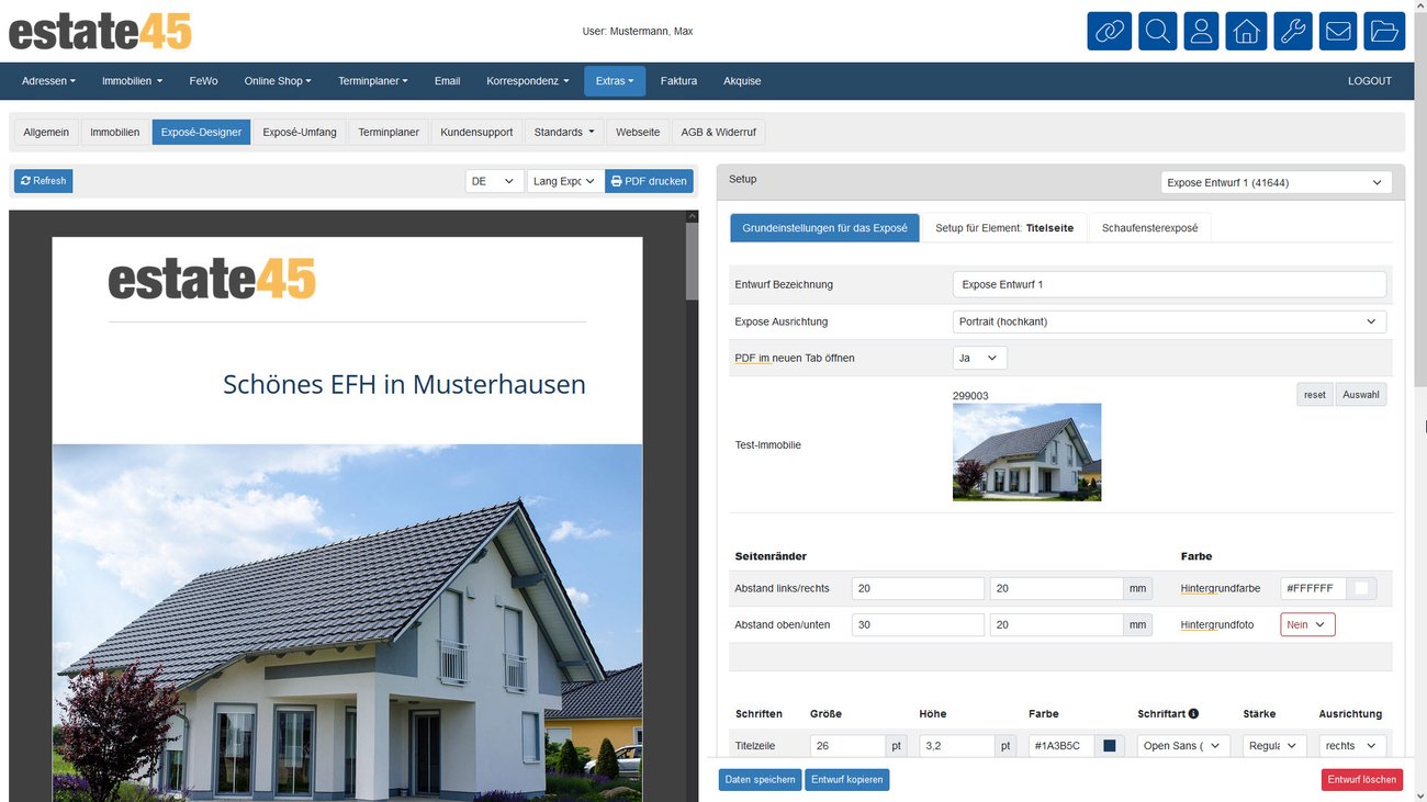Expos&eacute; Designer Screenshot
