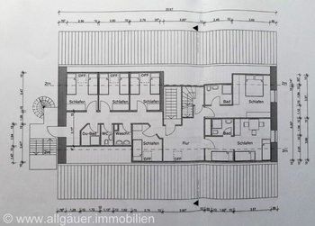 Grundriss Vorderhaus OG3