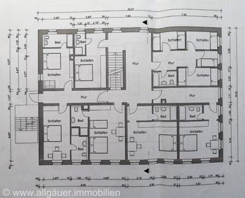 Grundriss Vorderhaus OG1