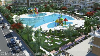 Immobilie Nordzypern | große Poolflächen