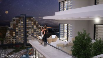 Immobilie Nordzypern | Terrasse an Außenwohnungen 