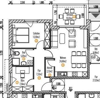 Grundriss WE22