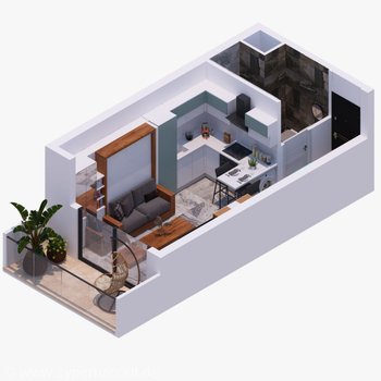 Immobilie Nordzypern | Wohnungstyp in diesem Projekt