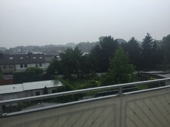 Blick vom Balkon