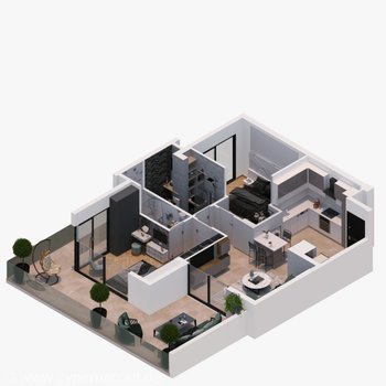 Immobilie Nordzypern | Wohnungstyp in diesem Projekt