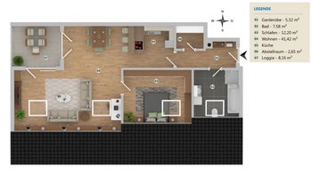 Grundriss WE39 