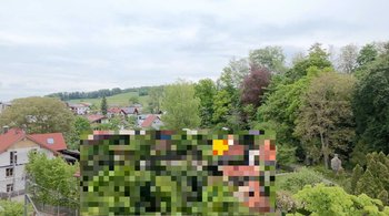 Sicht vom oberen Grundstück Richtung Osten