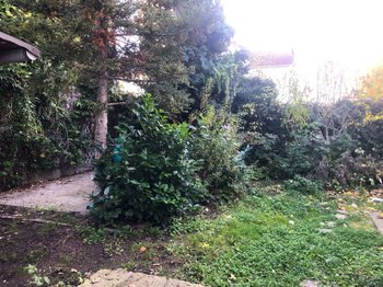 Innenliegender großer Garten