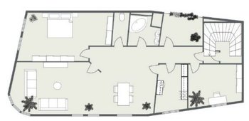 Grundriss 3. OG DG Wohnung