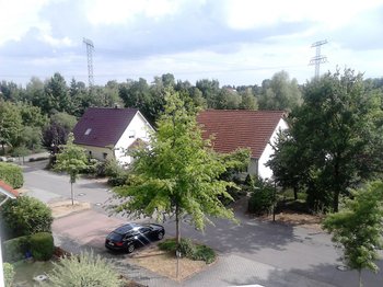 Blick vom Balkon