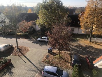 Blick vom Balkon