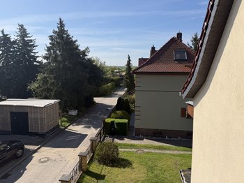 Blick vom Balkon
