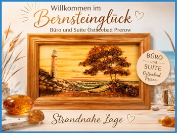 Büro & Suite „Bernsteinglück“ – Ruhige Lage am Wald & nahe Nordstrand