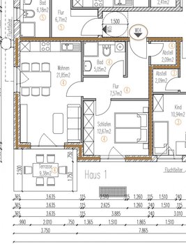 Grundriss WE4