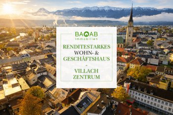 Wohn- & Geschäftshaus Villach Zentrum | 5,0 % IST-Rendite & laufender Cashflow