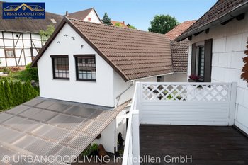 Ansicht vom Balkon Haupthaus