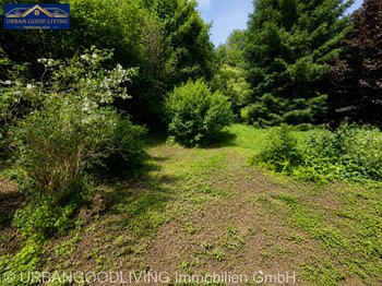 Grünstreifen mit Bachlauf