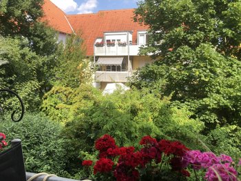Blick vom Balkon