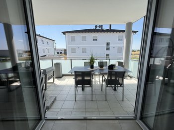 Flügeltür zum Balkon 