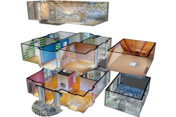     Hausansicht in 3D - Süd