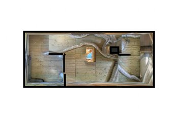 3D Grundriss Spitzboden