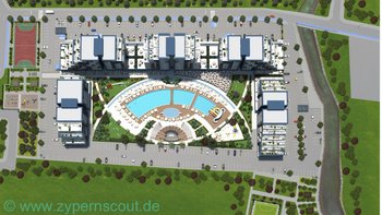 Draufsicht auf die Anlage