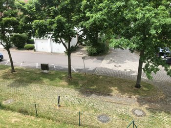 Blick vom Balkon